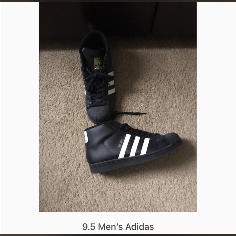 Black men’s Adidas size 9.5